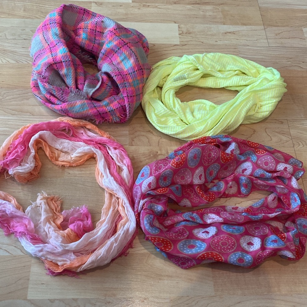 Bundle Set of 4 Colorful Scarves